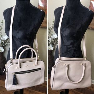 Kate Spade Kalen Chester Str. Satchel Almond/Black